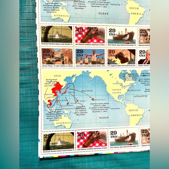 Sheet of USPS 1941 War of the Worlds Stamps - Picture 5 of 11